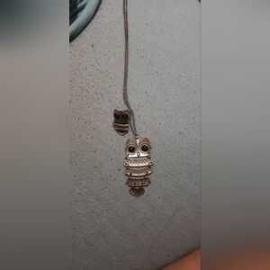 Owl Necklace And Ring Set